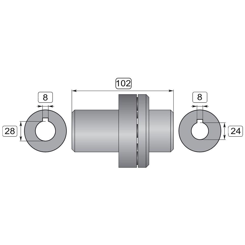 INTERPUMP DRIVE COUPLING ZG044