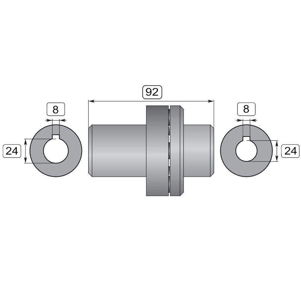 INTERPUMP DRIVE COUPLING ZG070