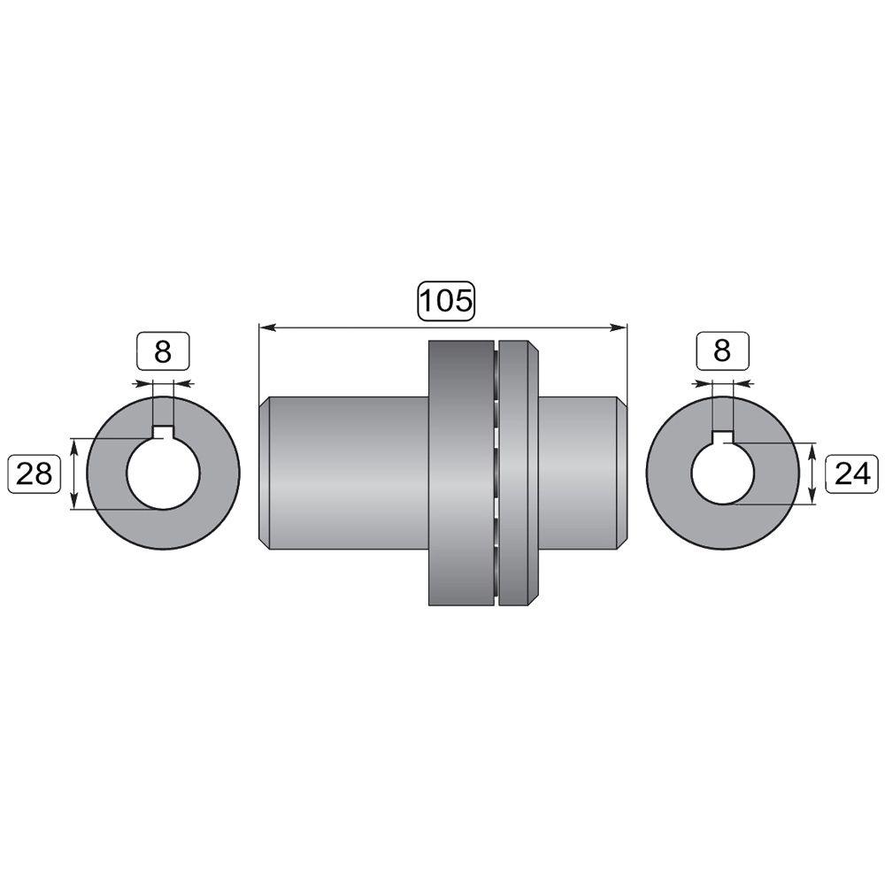 INTERPUMP DRIVE COUPLING ZG151