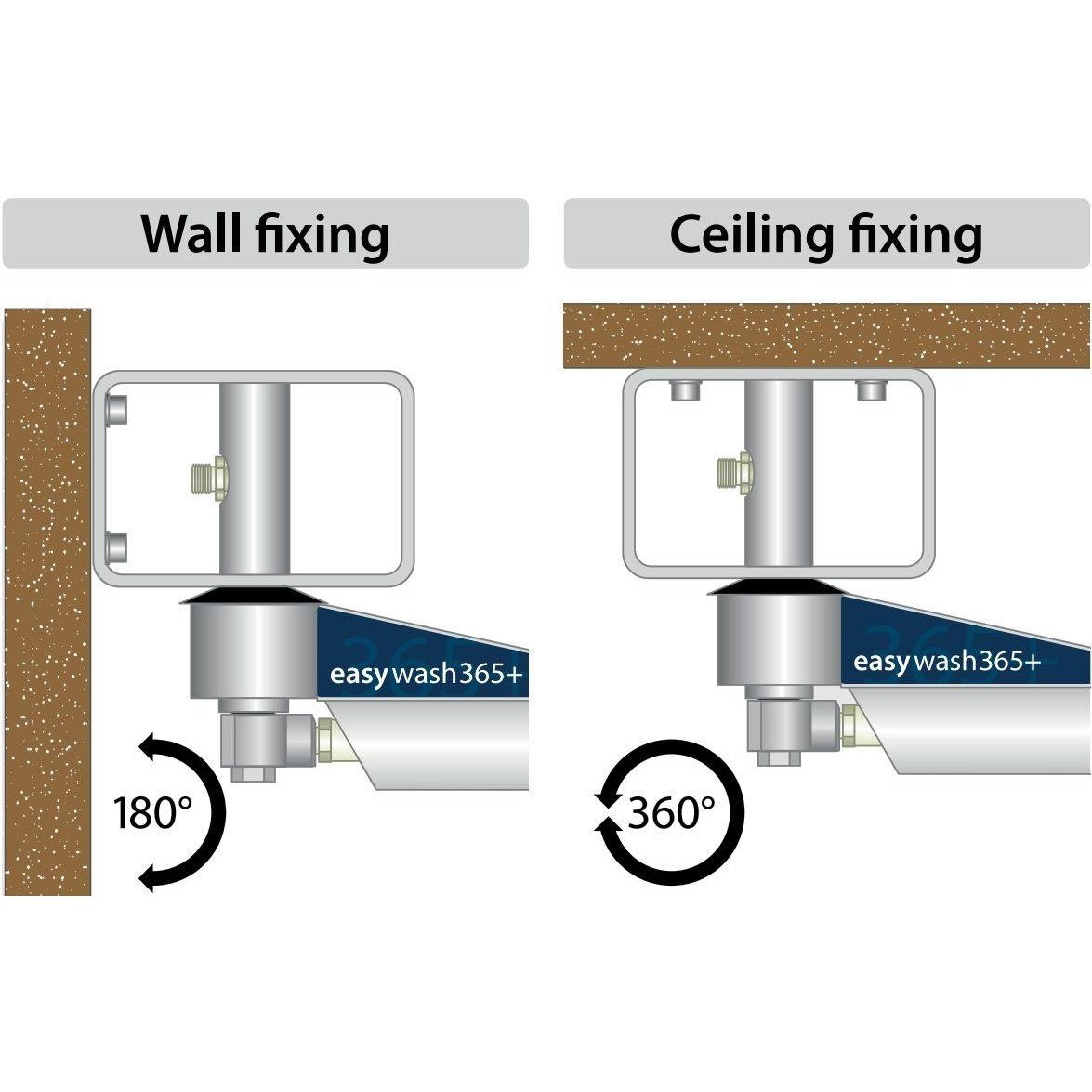 CAR WASH BOOM 1600mm, CEILING, WALL MOUNTED