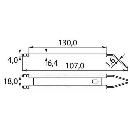 IGNITION ELECTRODES PAIR (KRANZLE)