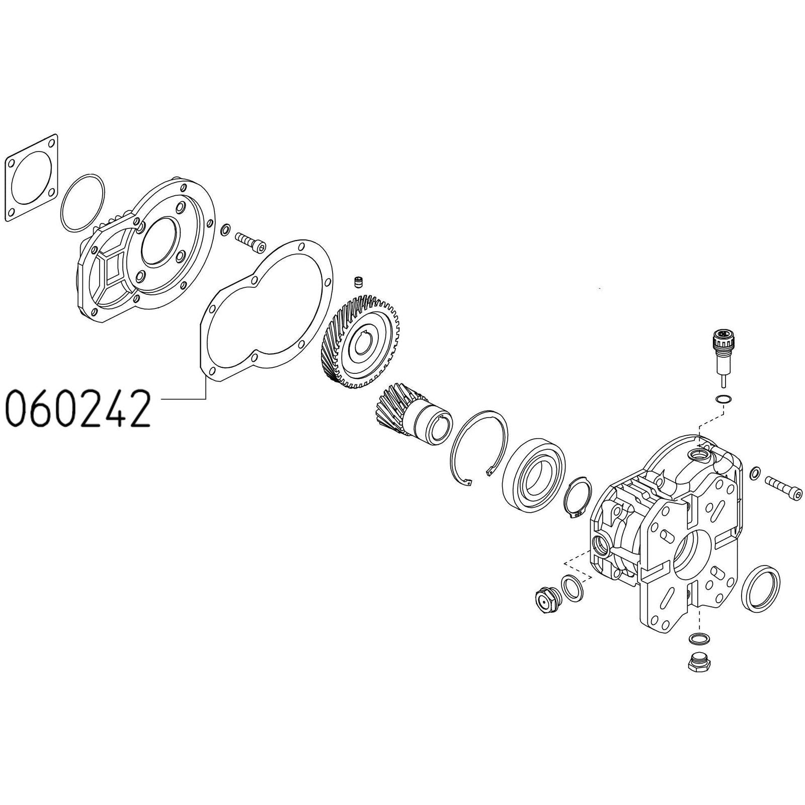 UDOR REDUCTION GEARBOX MAIN GASKET