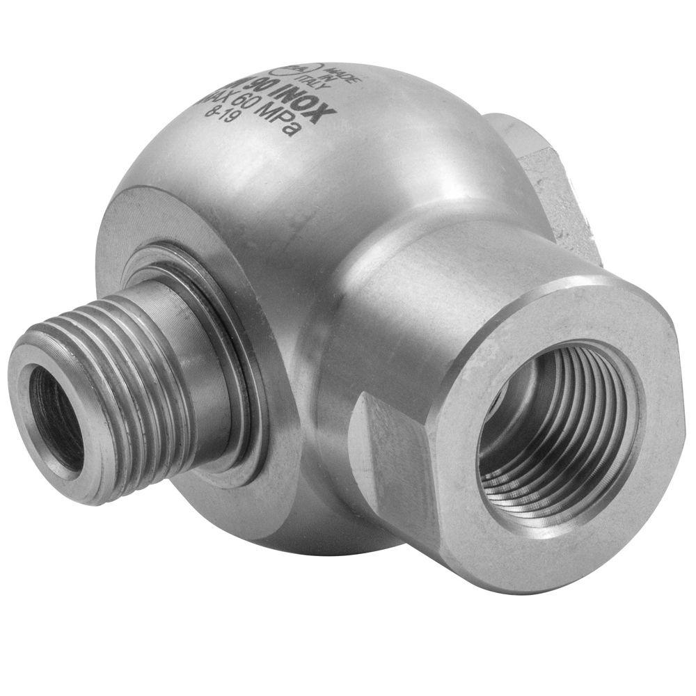 SWIVEL ELBOW 1/2"F X 1/2"M 600 BAR SS