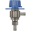 ST161 METERING VALVE, BLUE FKM, PANEL MOUNT COMPATIBLE.