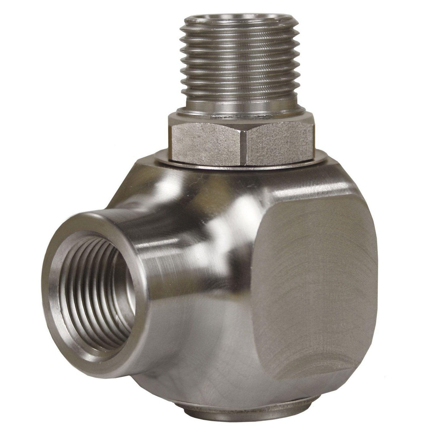 ST322 SWIVEL ELBOW SS 1/2"F X 1/2"M