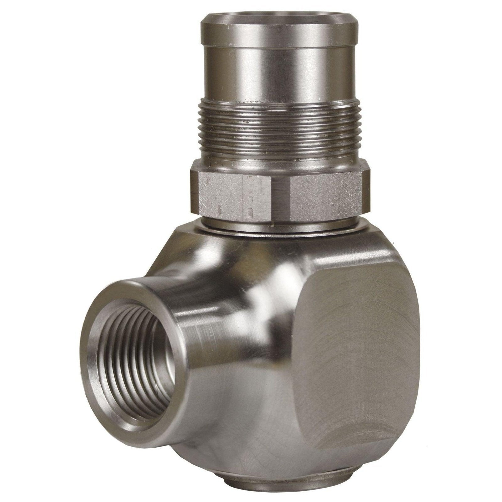 ST322 SWIVEL ELBOW SS 1/2"F x M28M