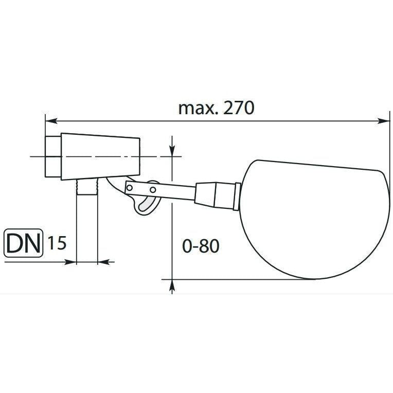 ST8 FLOAT VALVE + FLOAT 1/2"F