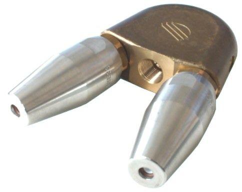 BRASS FLOUNDER SEWER NOZZLE 3/8"F INLET