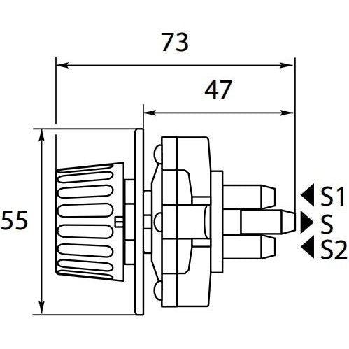 ST66 METERING VALVE RED TOP