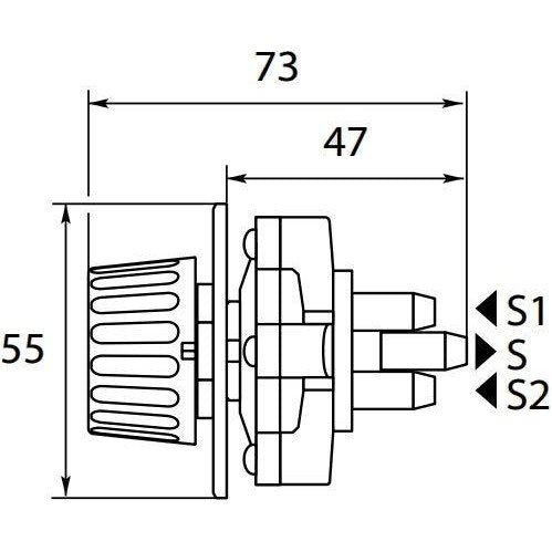 ST66 METERING VALVE BLACK TOP