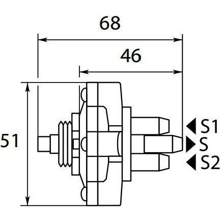 ST66 METERING VALVE NO CHECK VALVE/KNOB