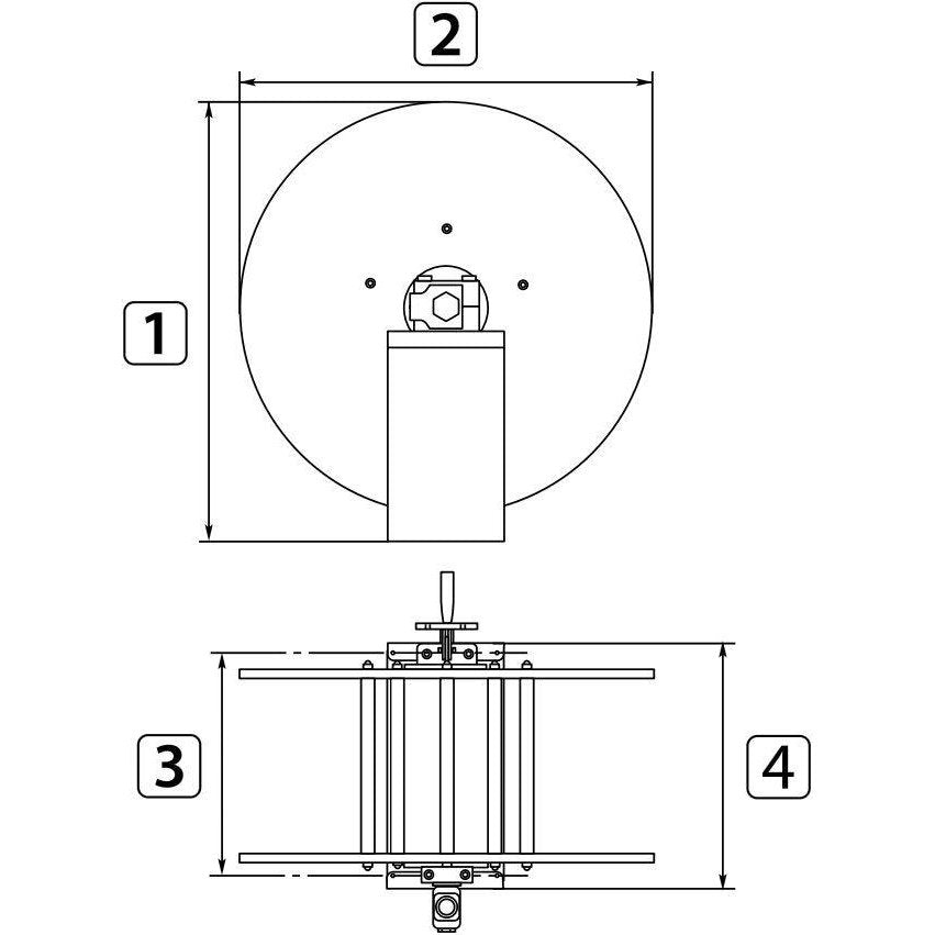 ST71 STAINLESS STEEL MANUAL HOSE REEL 40M