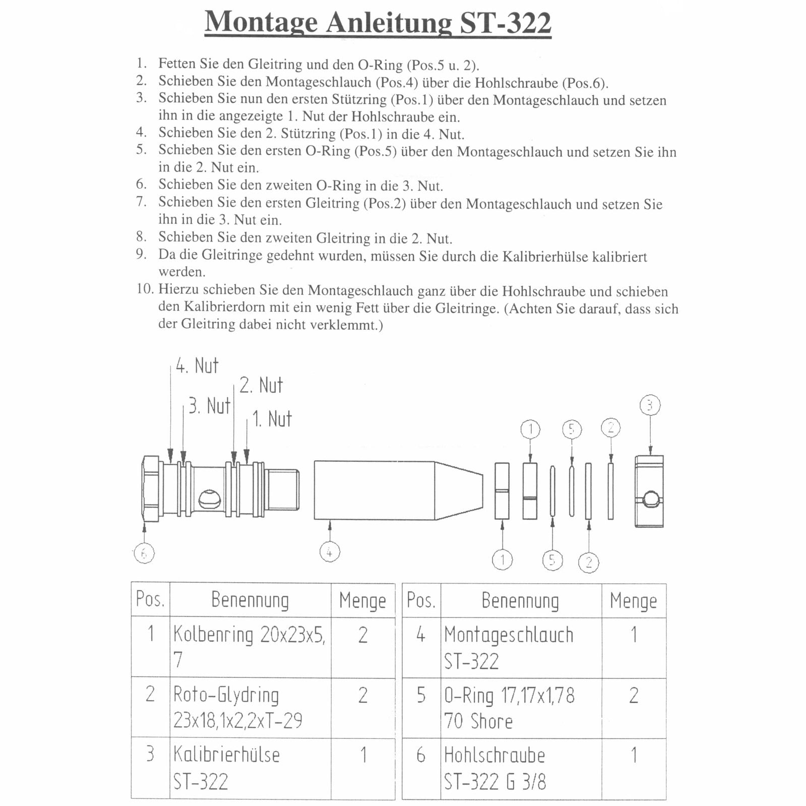 ST322 REPAIR KIT