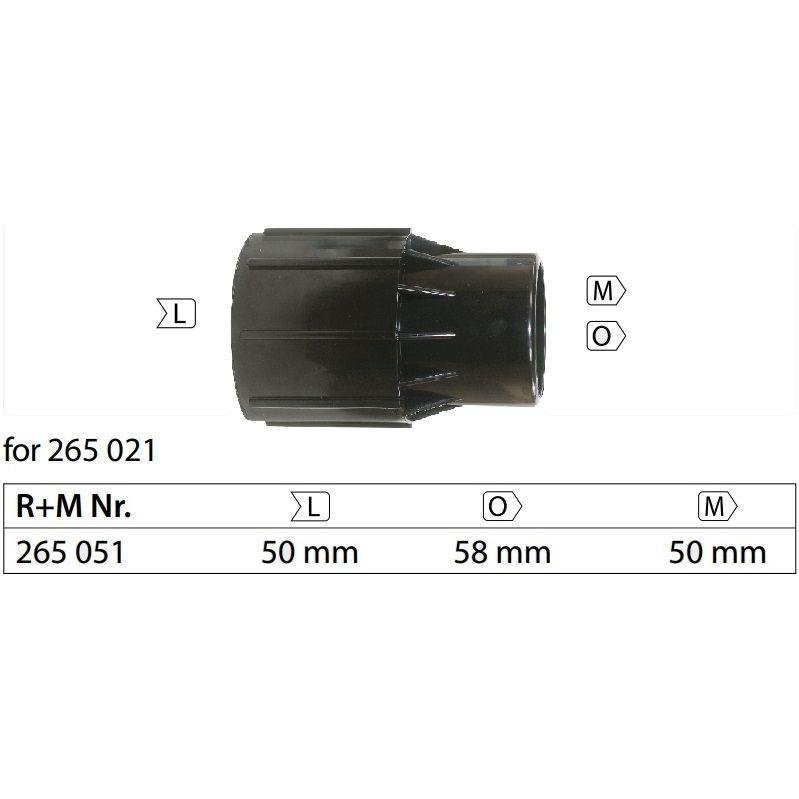 HOSE TO TOOL COUPLING 50mm OR 58mm RUBBER