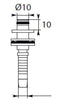 CRIMP NIPPLE & DISC DN6 10MM (OD 10)