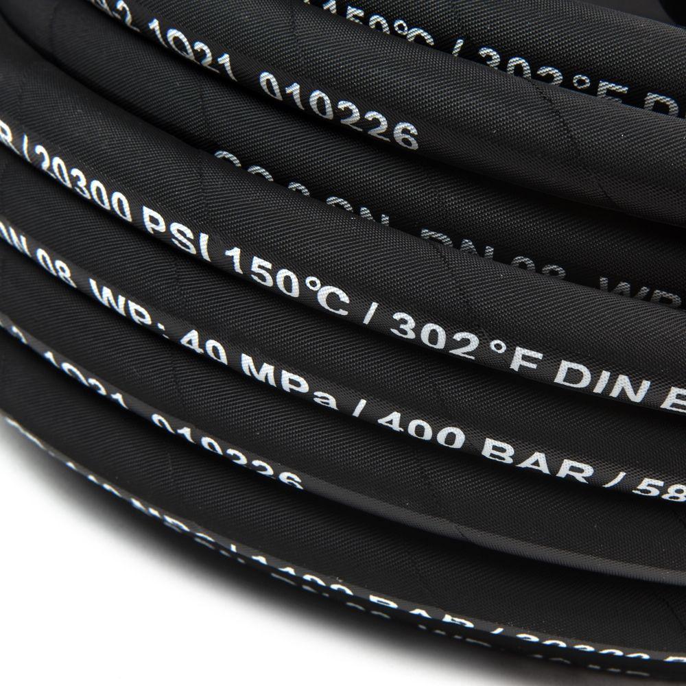 GC HP HOSE BLK 15M 2SN WRAP DN8 3/8" F/F C