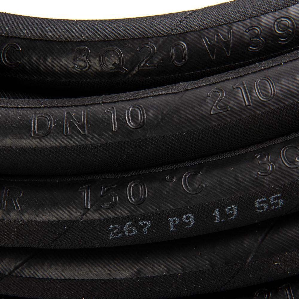 HIGH PRESSURE HOSE, BLACK, 2 WIRE, THICK WRAPPED COVER, 330 BAR, PER METRE