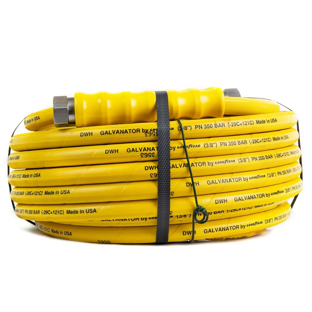 HP HOSE YELLOW 20M DN10 1/2"F/F SS