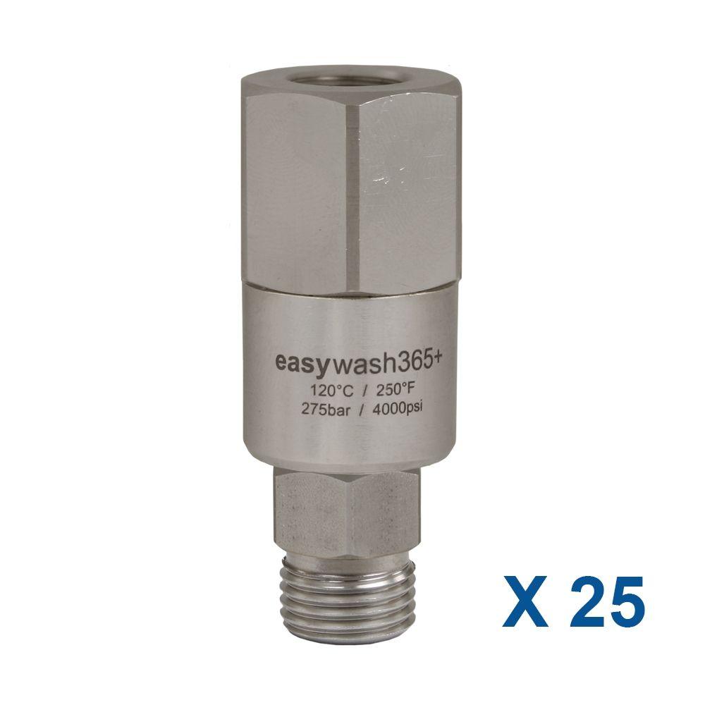 EASYWASH365+ SWIVEL 1/4"F X M14M , Box OF 25