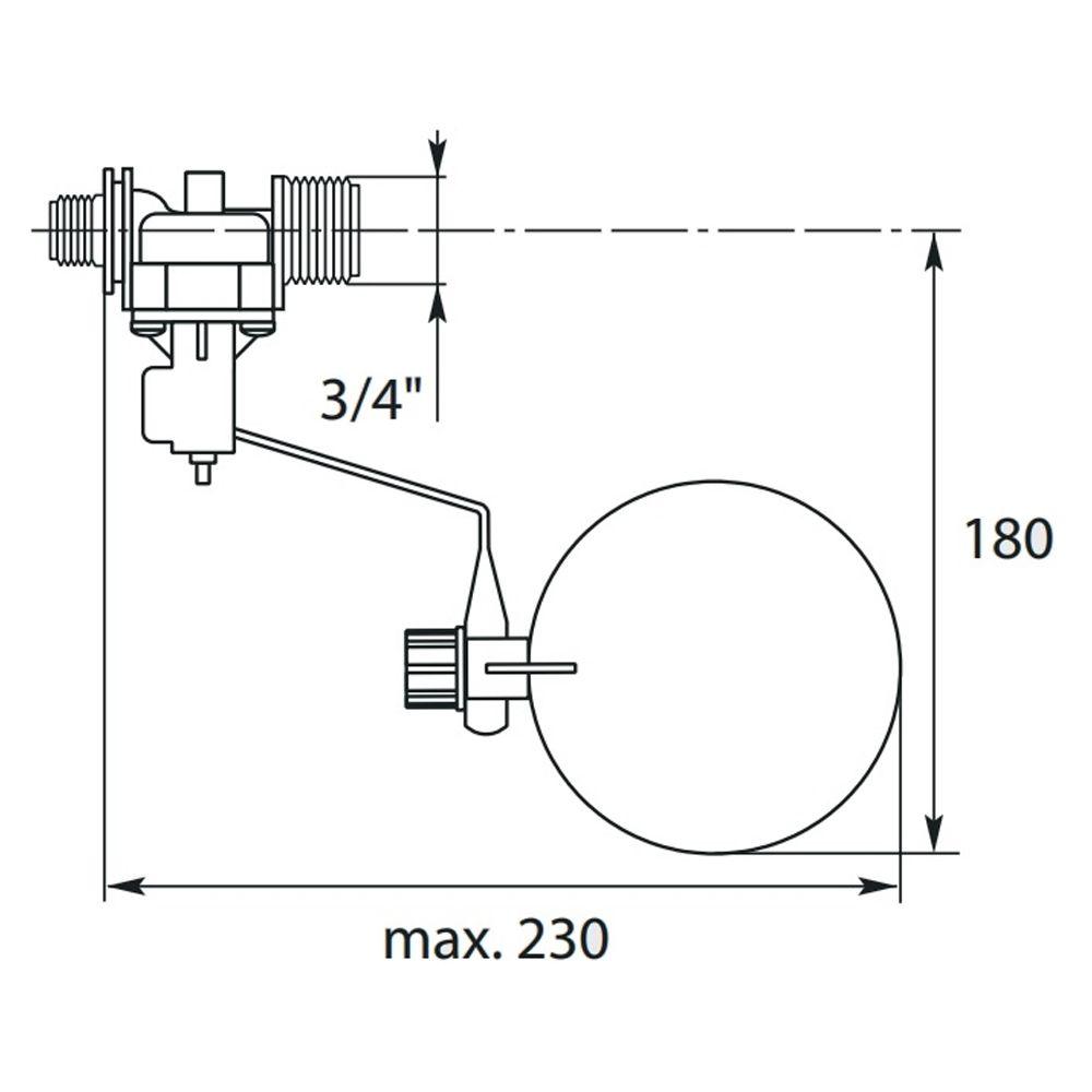 AK HORIZONTAL FLOAT VALVE