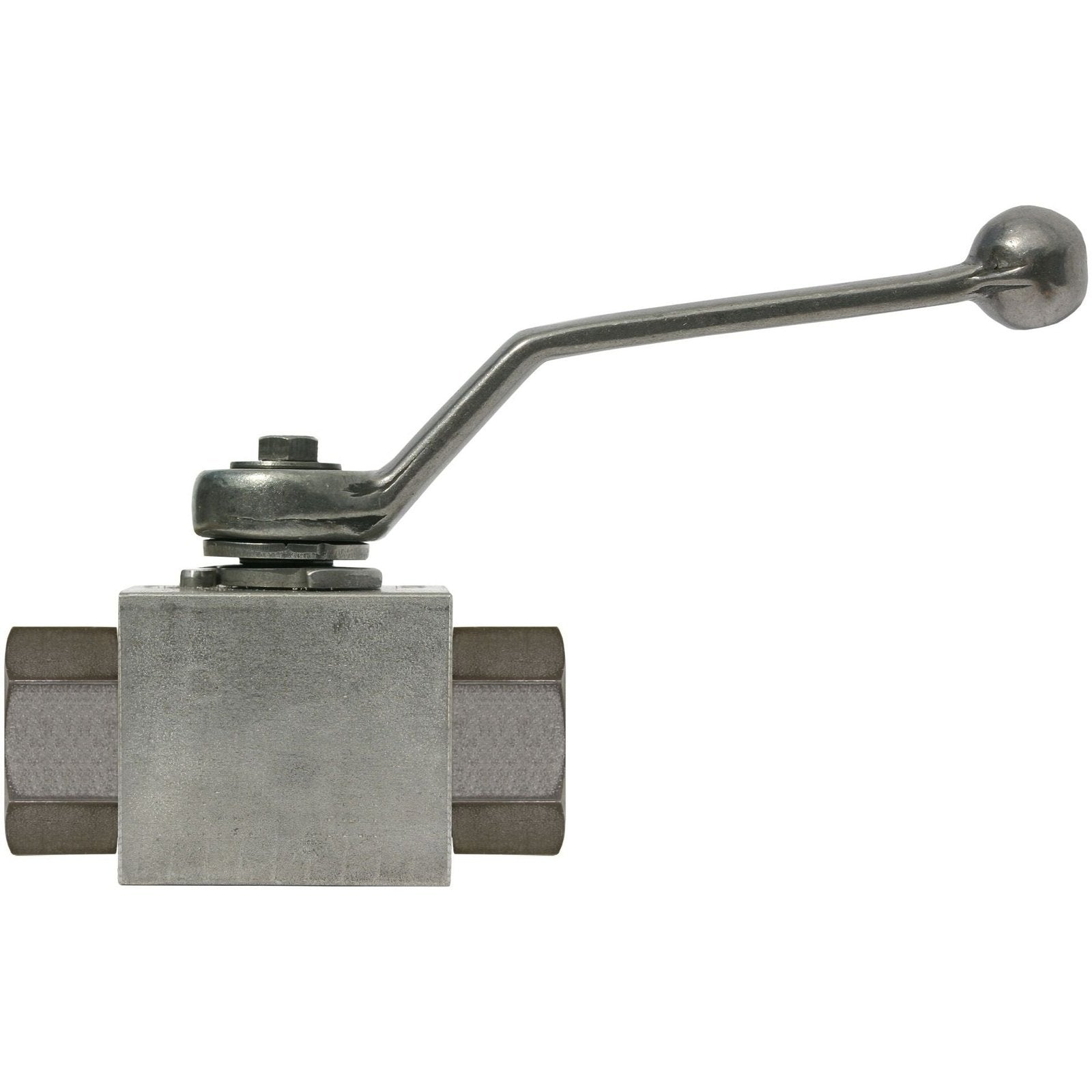 BALL VALVE + LEVER HANDLE 1/2"F x 1/2"F ZINC PLATED STEEL