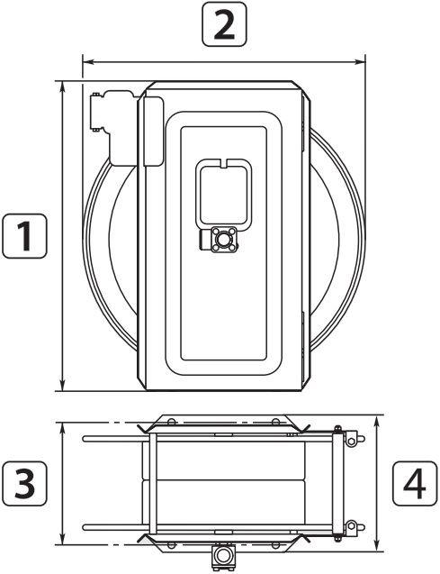 ST 14. STAINLESS STEEL AUTOMATIC HOSE REEL