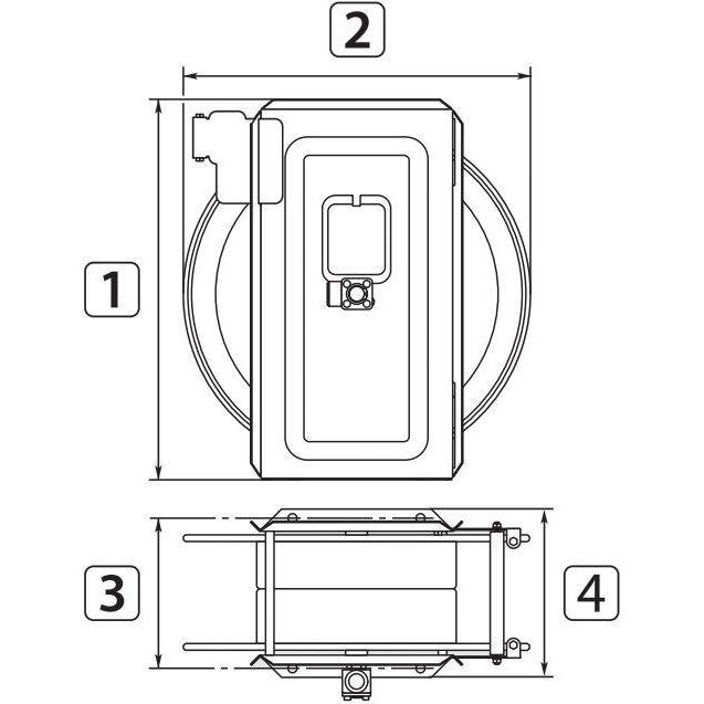 ST 30. STAINLESS STEEL AUTOMATIC HOSE REEL