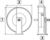 STK POWDER COATED MANUAL HOSE REEL 24M