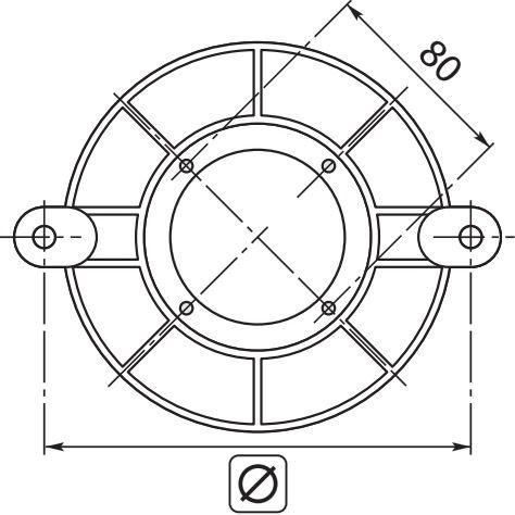 FLANGE FOR BURNER MOTOR 184mm