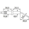 2 X IGN ELECTRODE BENDED WITH RIM SIAL