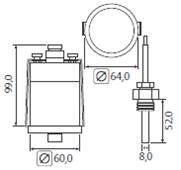 CONTACT THERMOSTAT 0-80°