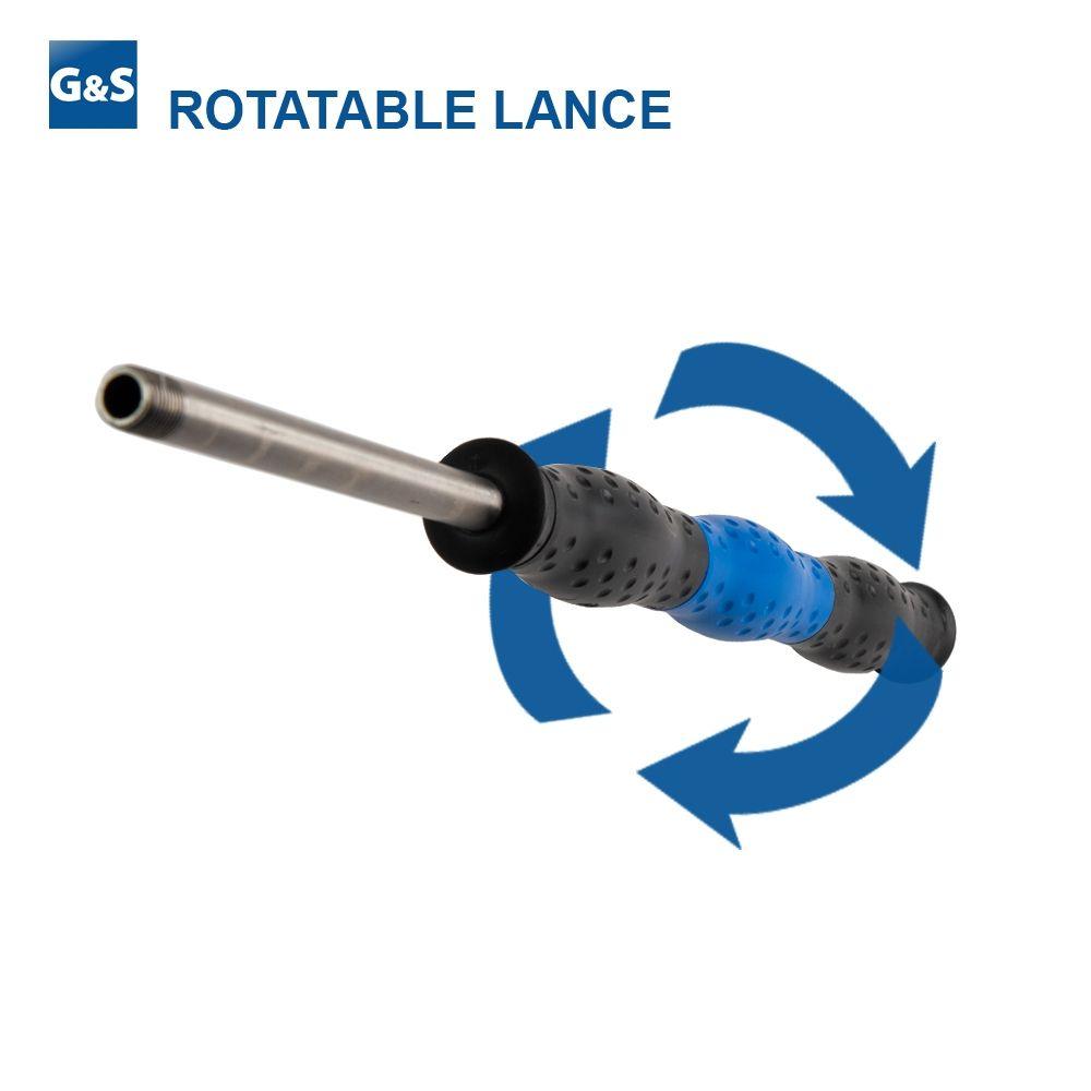 ST9.4 LANCE WITH ROTATABLE INSULATION, 600mm, 1/4"M, BLUE