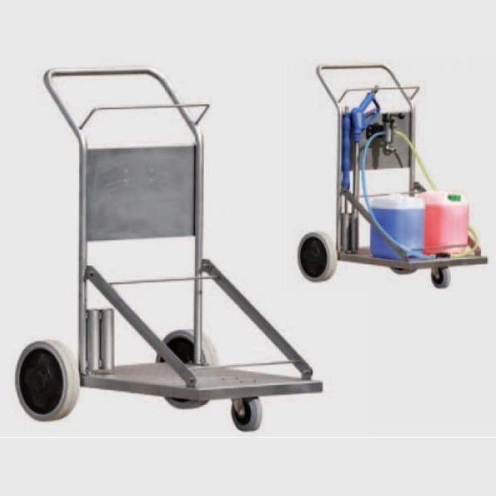 STAINLESS STEEL TROLLEY FOR FOAM UNITS