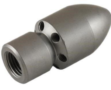 SEWER NOZZLE, CYLINDER STYLE, 1/2" FEMALE WITH FORWARD JET (body only)