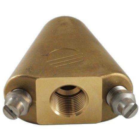 BRASS FLOUNDER SEWER NOZZLE 1/2"F INLET