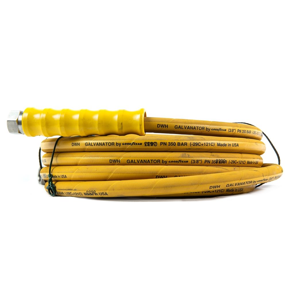 HP HOSE YELLOW 10M DN10 1/2"F/F SS (CLEARANCE)