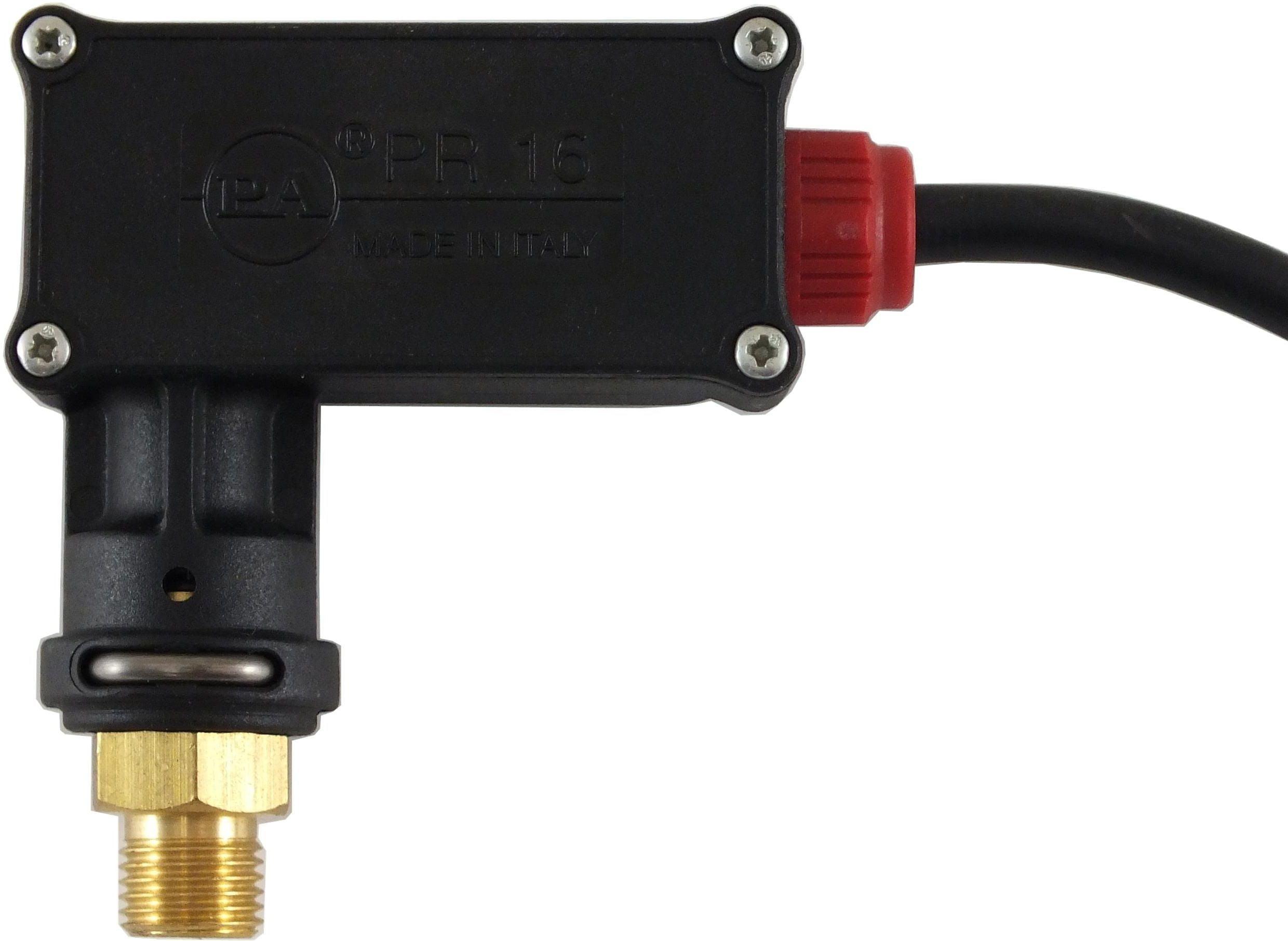 PR16 PRESSURE SWITCH 1/4"M 25 BAR RED