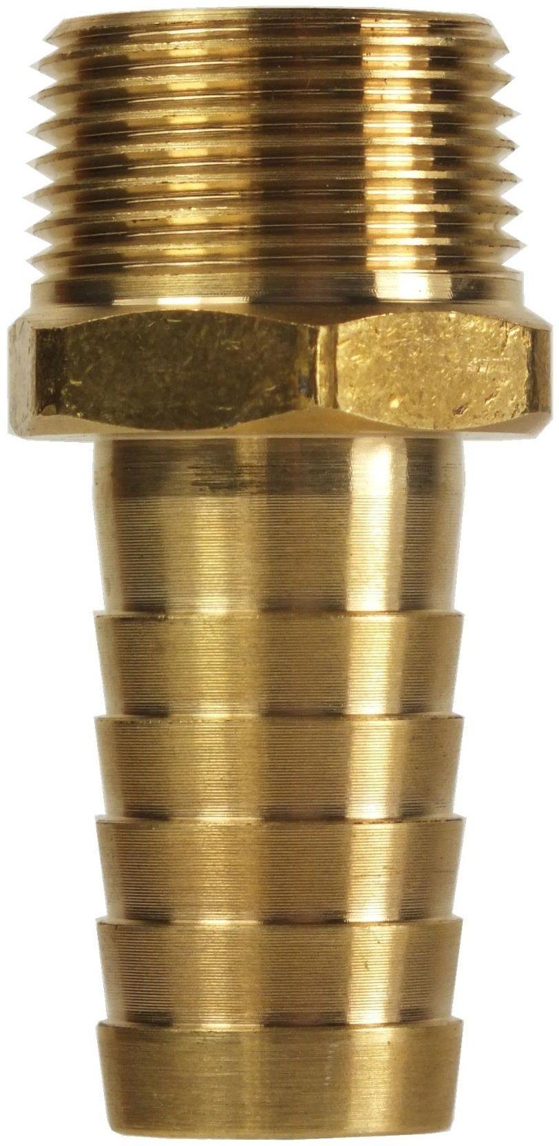 HOSE TAIL BRASS 3/4" TAPERED MALE-10mm