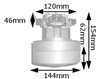 VAC MOTOR, 2 STAGE, 1000W, 230V, 50HZ