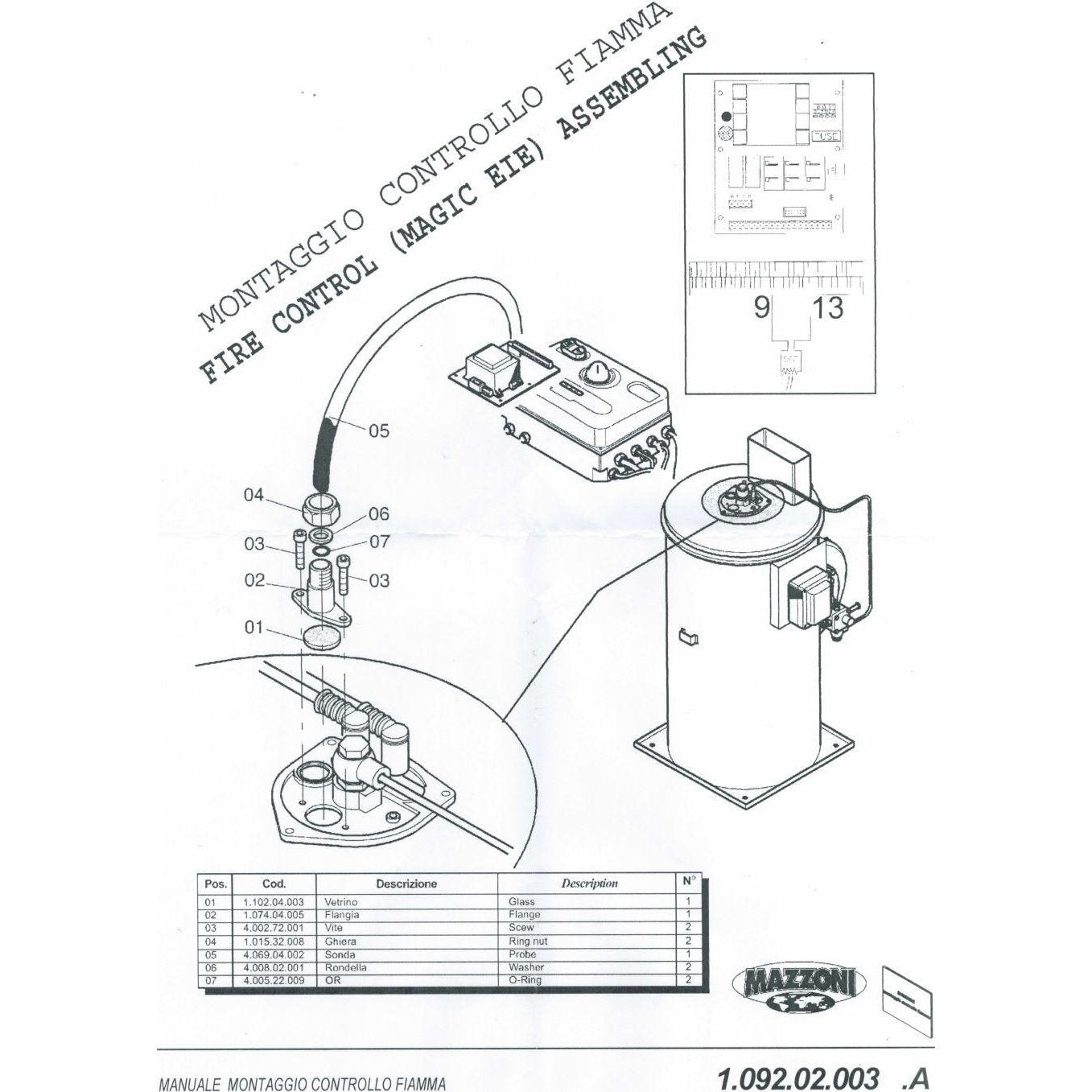 MAZZONI PHOTOCELL FLANGE