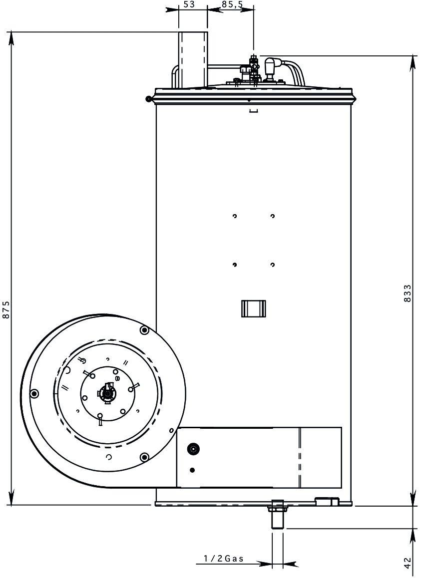 MAZZONI BOILER 40L, 230v