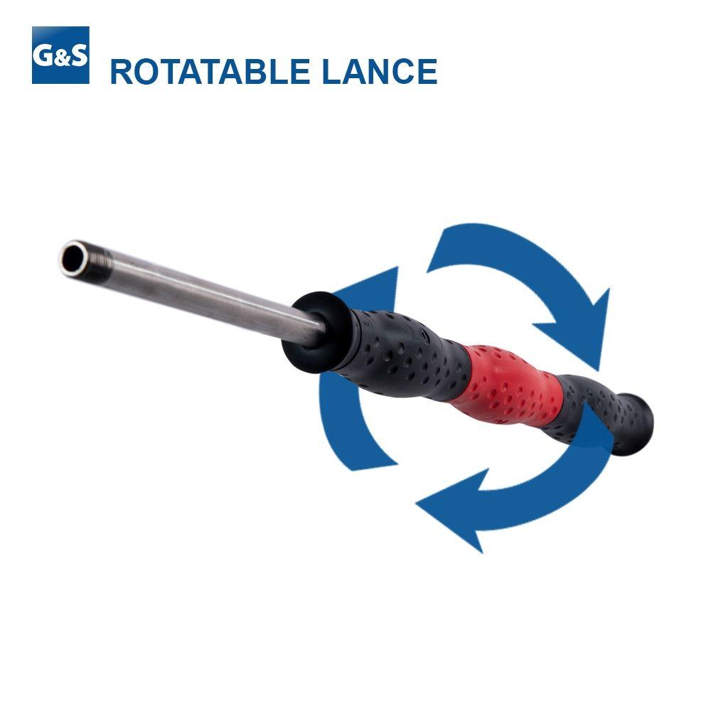 ST9.4 LANCE WITH ROTATABLE INSULATION, 700mm, 1/4"M, RED