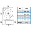 INOX A.B.S PLASTIC AUTOMATIC HOSE REEL UP TO 21M. GREY