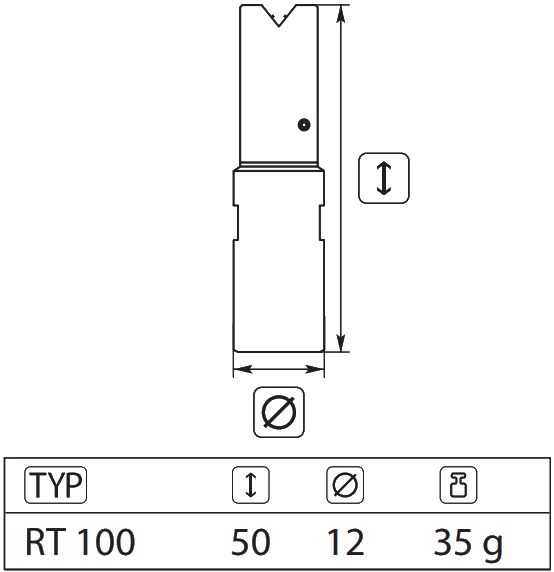 RT100 Rotating Sewer Nozzle, 1/8" Female Inlet