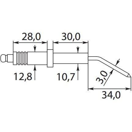 IGNITION ELECTRODES PAIR (SIRIO)