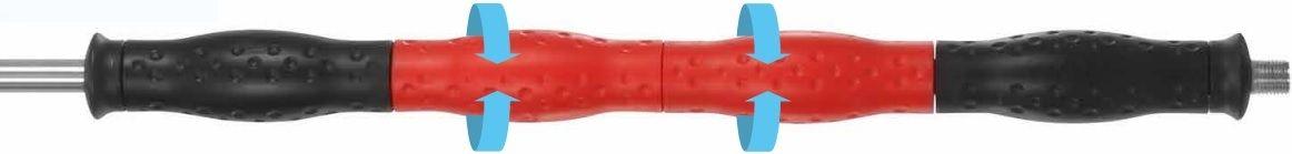 ST9.4 LANCE WITH ROTATABLE INSULATION, 370mm, 1/4"M, RED