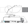 TRUCK WASH BOOM 3600mm. WALL MOUNTED