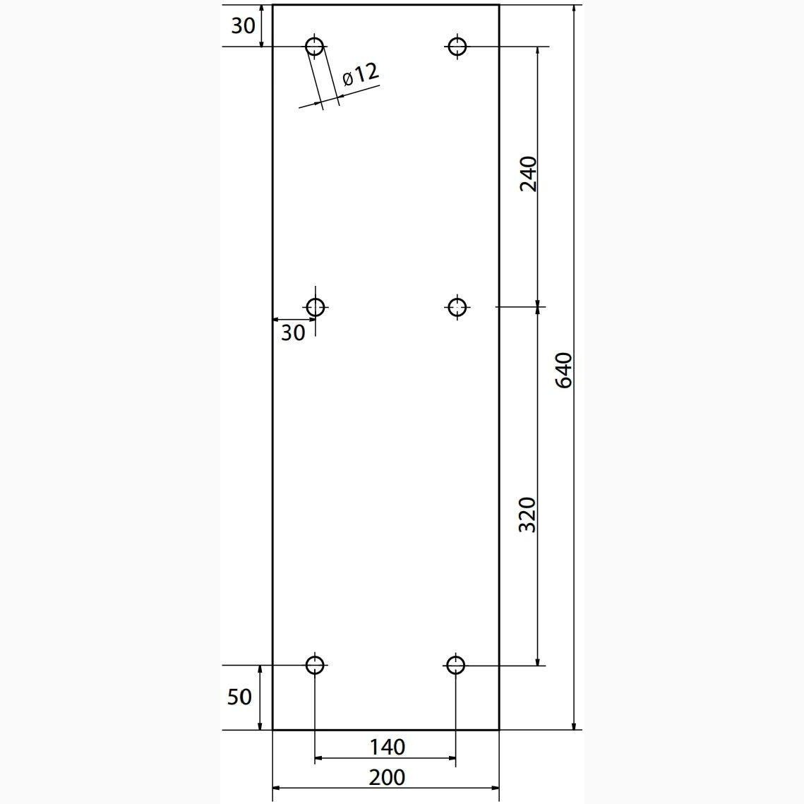 TRUCK WASH BOOM 4600mm. WALL MOUNTED.