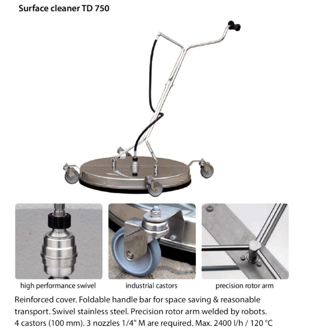 TURBO DEVIL TD750 SURFACE CLEANER, 750mm DIAMETER INC ST2600 GUN