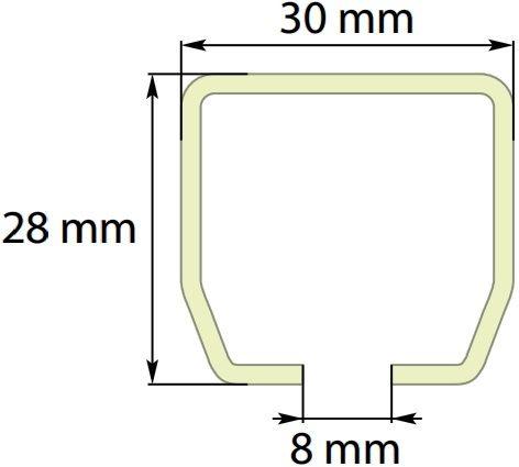 HOSE GUIDE U-RAIL WALL BRACKET